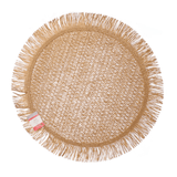 Jogo Americano Redondo de Papel Nature Marrom 38cm - Ela Decora