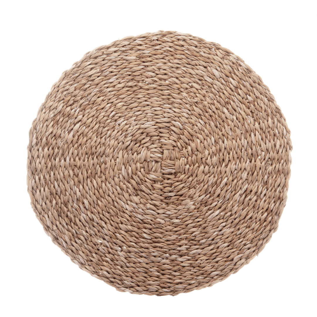 Jogo Americano Redondo Fibra Natural 37cm - Ela Decora