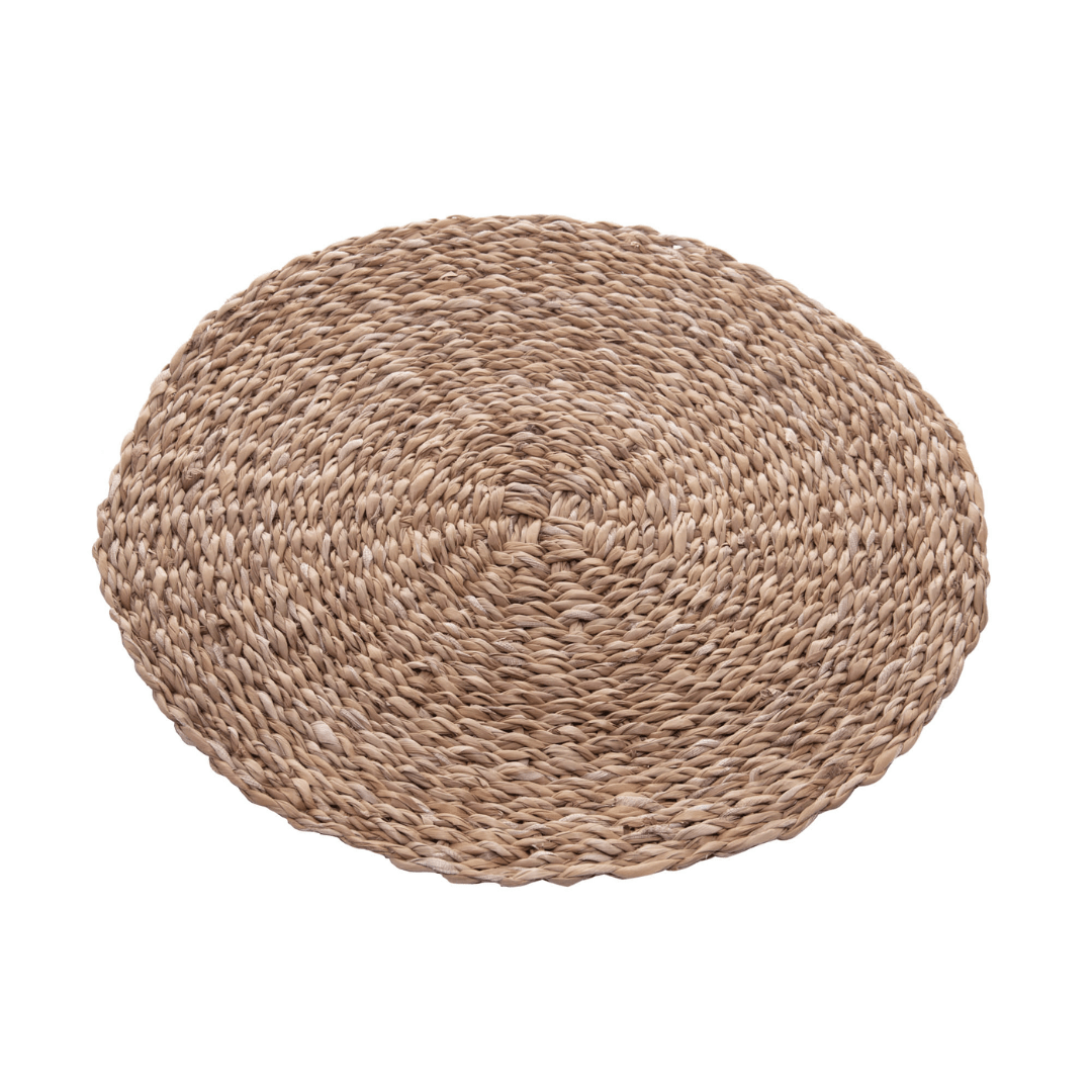 Jogo Americano Redondo Fibra Natural 37cm - Ela Decora