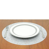 Jogo Americano Redondo Prata 40 cm - Ela Decora