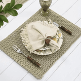Jogo Americano Retangular Avulso Florença Natural 35cmx47cm - Ela Decora