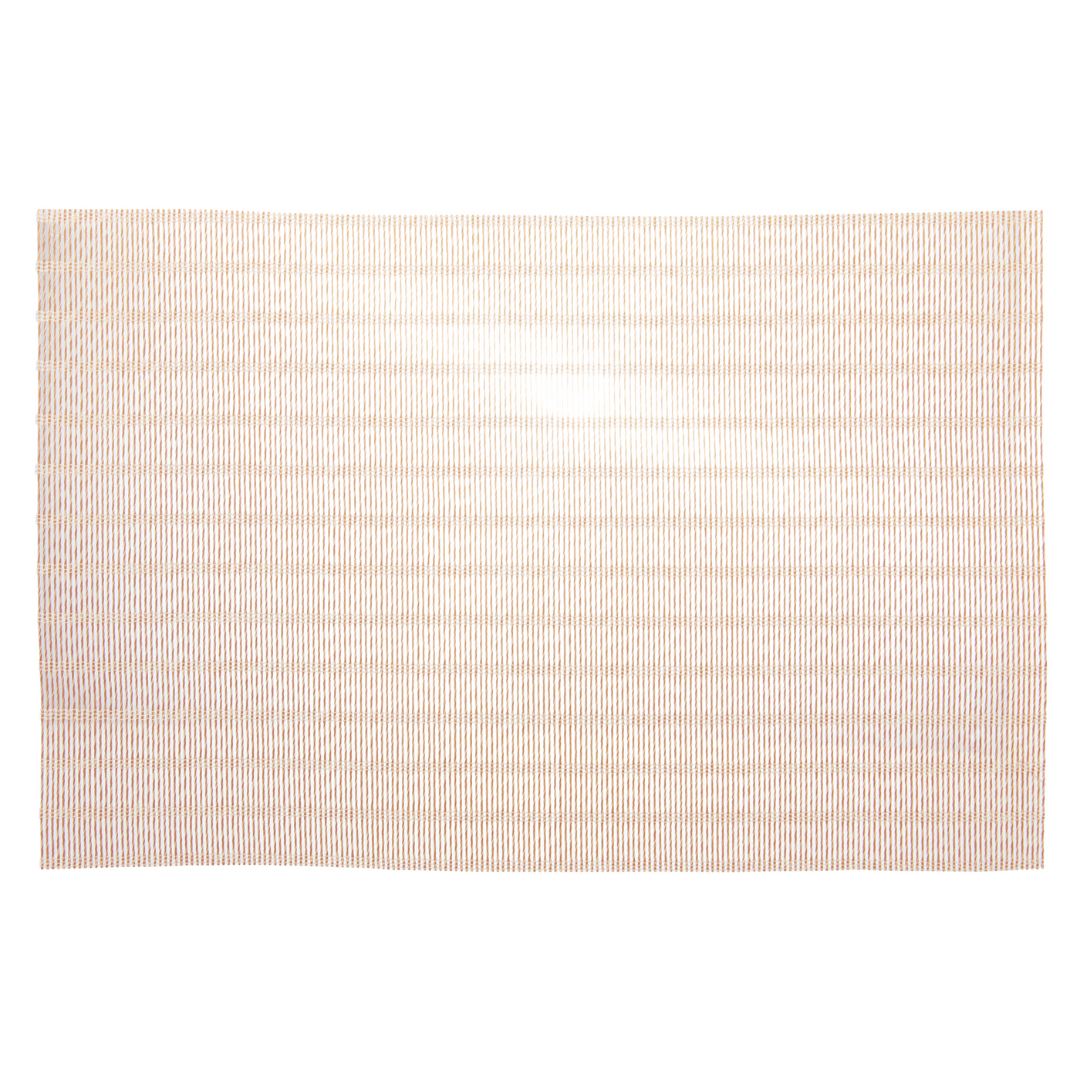 Jogo Americano Retangular em PVC Mescla Dourado 45cm - Ela Decora