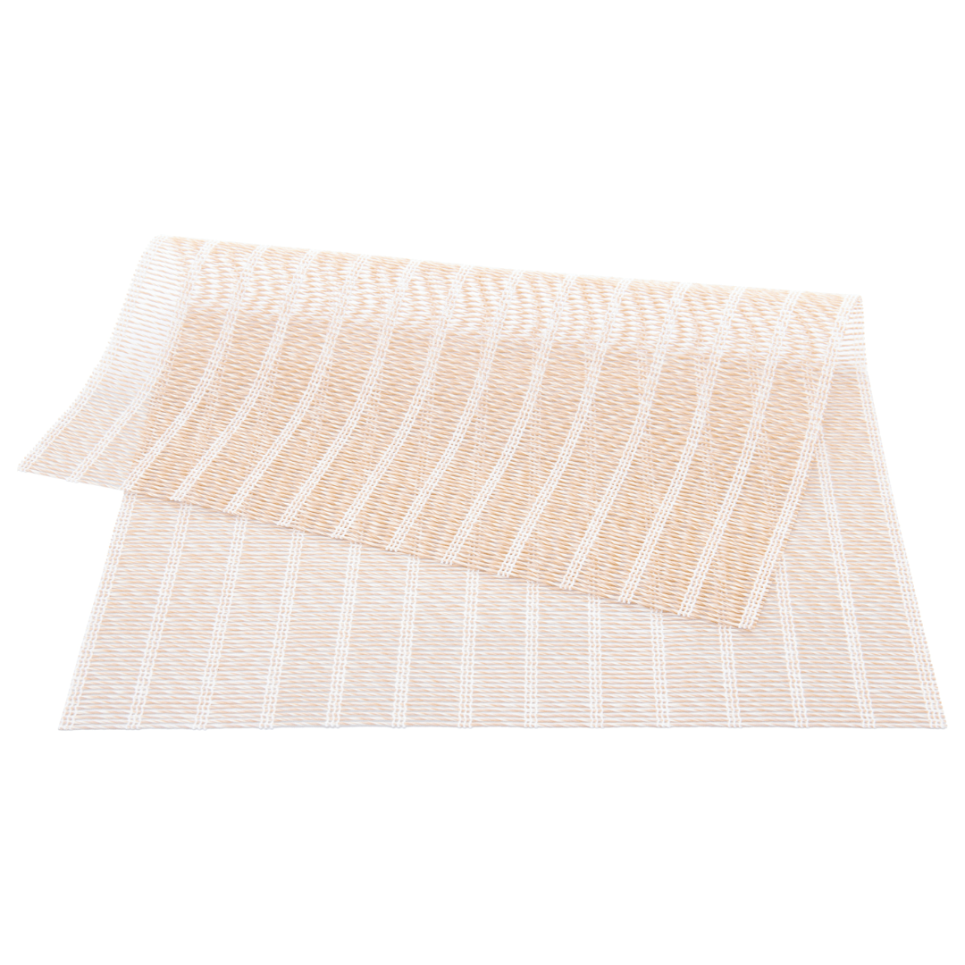 Jogo Americano Retangular em PVC Mescla Dourado 45cm - Ela Decora