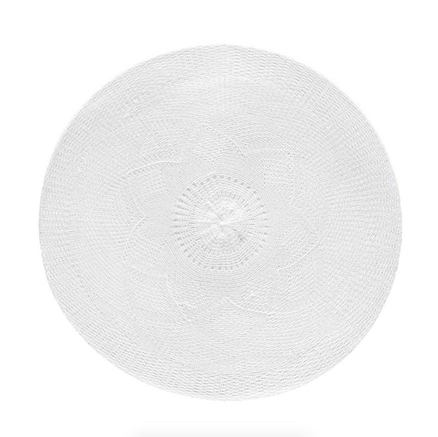 Jogo Americano Serenity Branco 38cm - Ela Decora