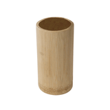 Jogo de 3 Utensílios em Bambu com Suporte para Cozinha - Ela Decora