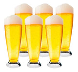 Jogo de 6 Copos Pilsner em Cristal 300ml - Ela Decora
