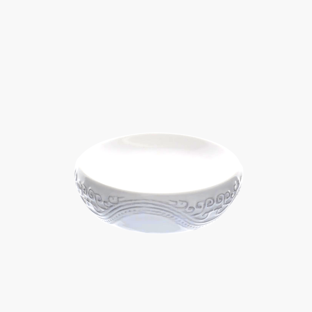 Jogo de Banheiro Cerâmica Gabinetto Branco 3 Peças - Ela Decora