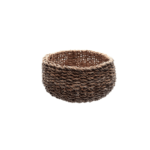 Jogo de Cesta Redonda em Fibra Natural 3 Peças - Ela Decora