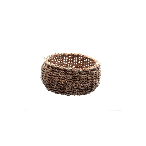 Jogo de Cesta Redonda em Fibra Natural 3 Peças - Ela Decora