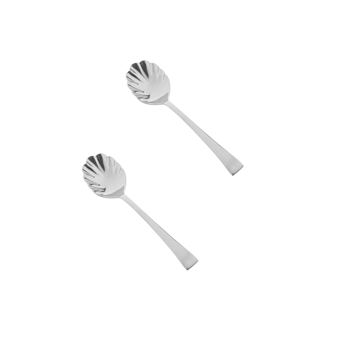 Jogo de Colheres para Açúcar Aço Inox 2 Peças - Ela Decora