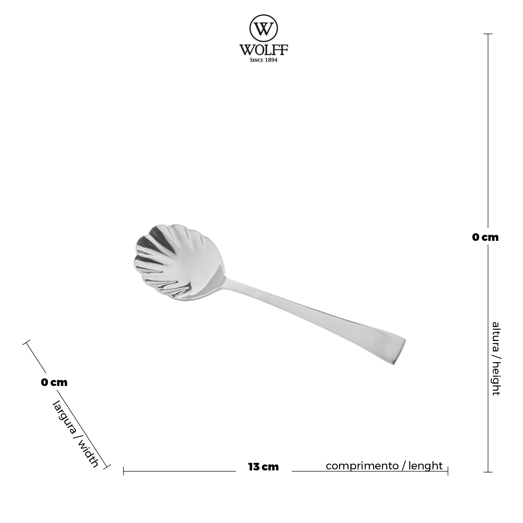 Jogo de Colheres para Açúcar Aço Inox 2 Peças - Ela Decora