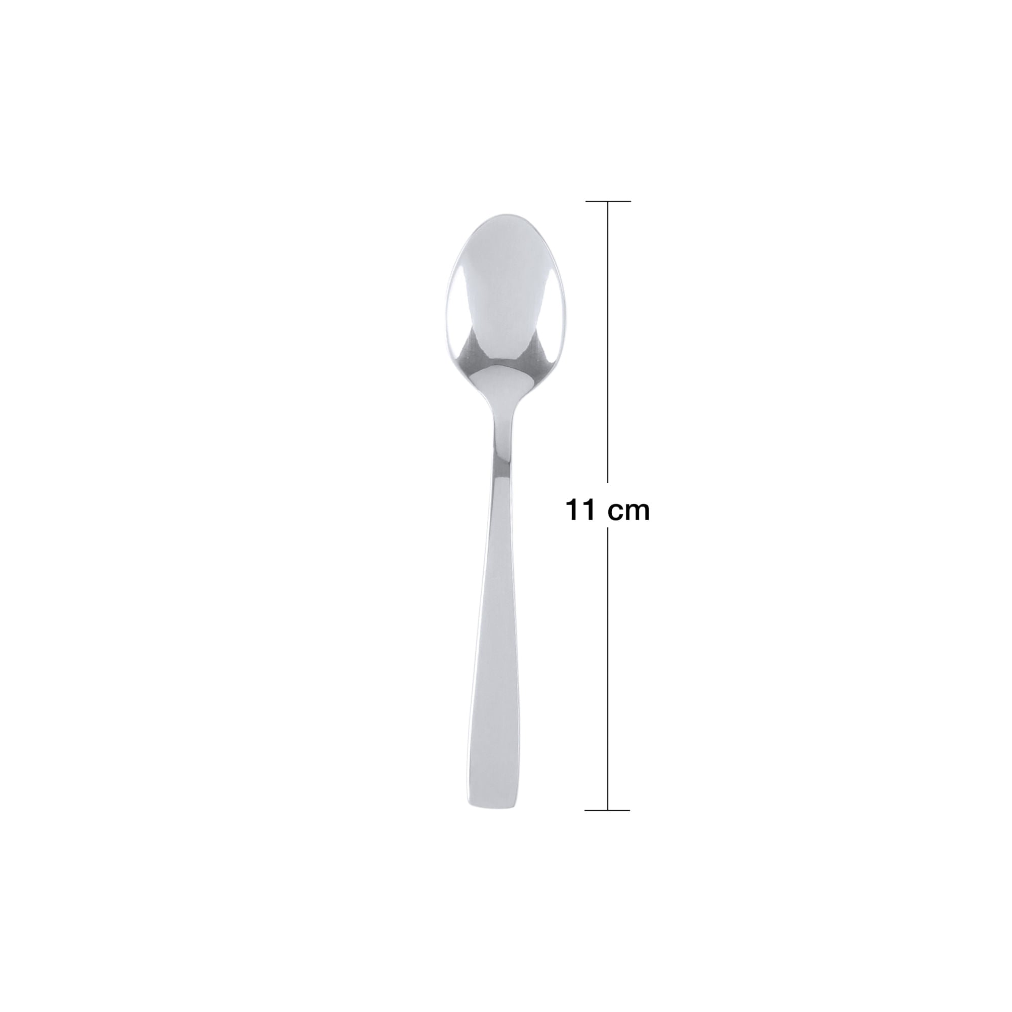 Jogo de Colheres para Café Aço Inox Pisa Cromado 6 Peças - Ela Decora