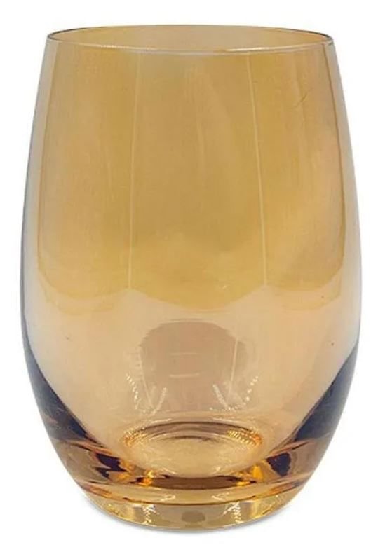 Jogo de Copos de Vidro Champanhe 6 peças 520ml - Ela Decora