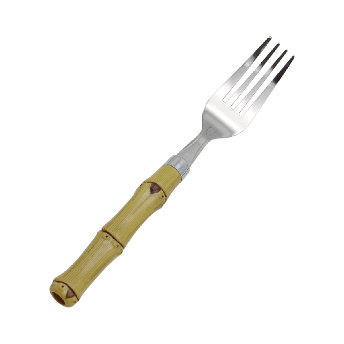 Jogo de Garfos Bambu Aço Inox - 4 Peças - Ela Decora