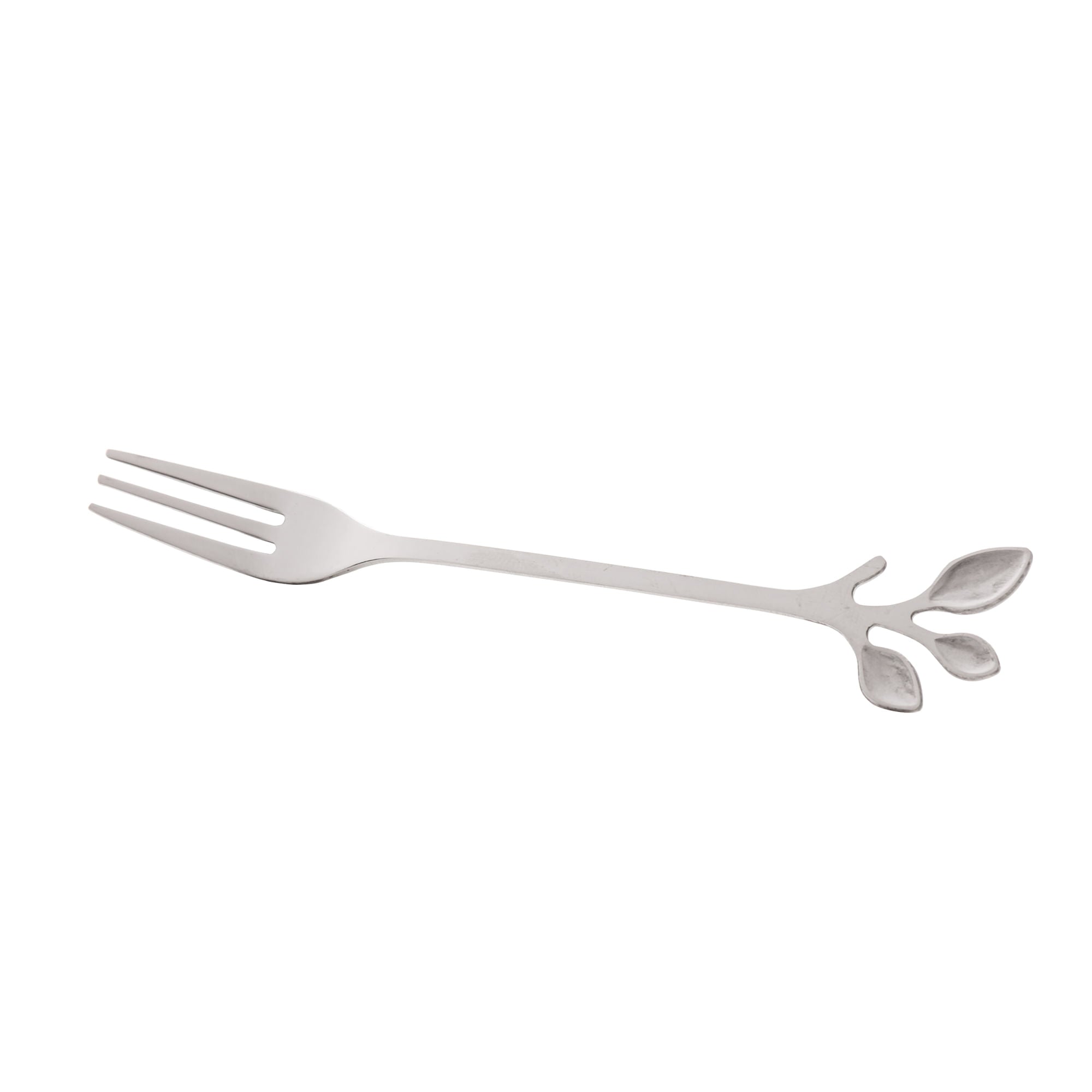 Jogo de Garfos para Aperitivo em Aço Inox Leaves 4 Peças - Ela Decora