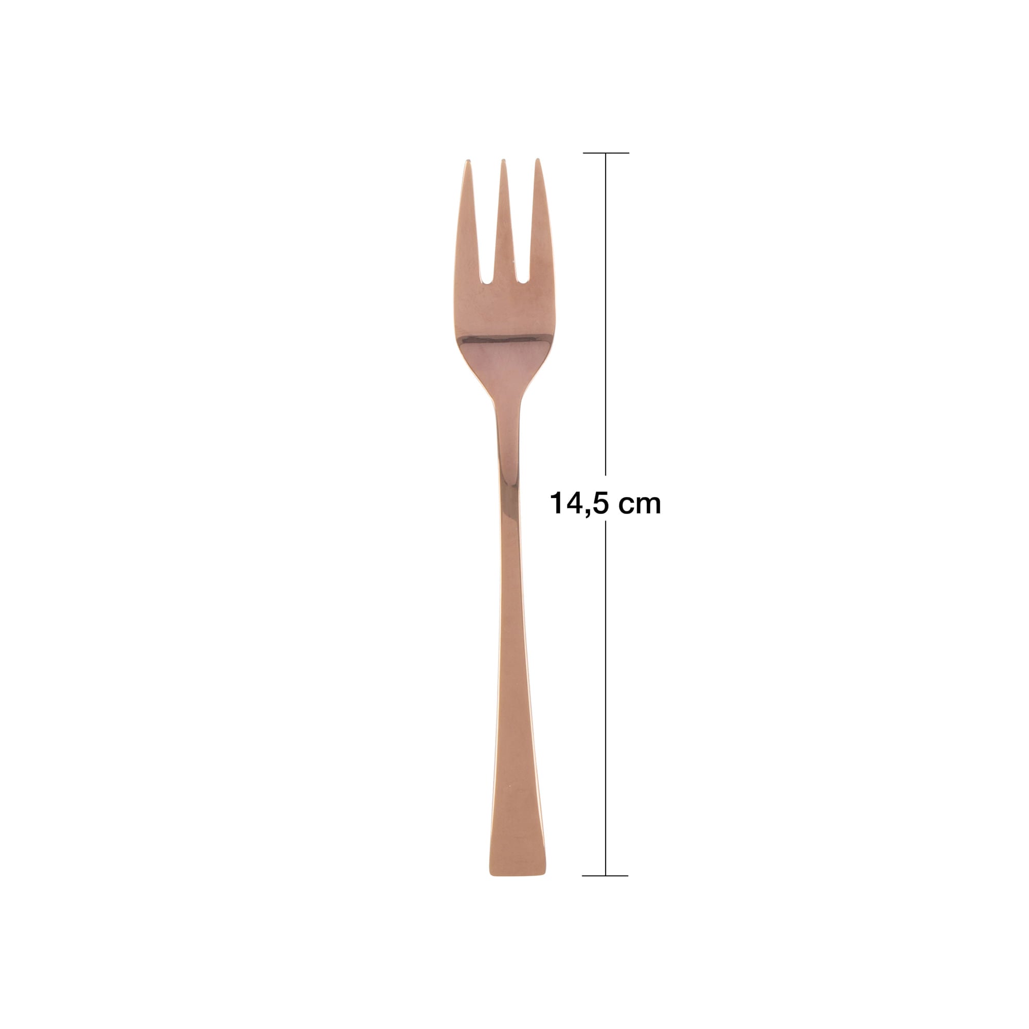 Jogo de Garfos para Sobremesa Aço Inox Berna Rose Gold - Ela Decora