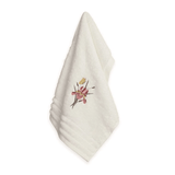 Jogo de Visita Toalha de Lavabo Floreale em Algodão Branca 50cm x 30cm Embalagem Presenteável 2 Peças Trussardi - Ela Decora
