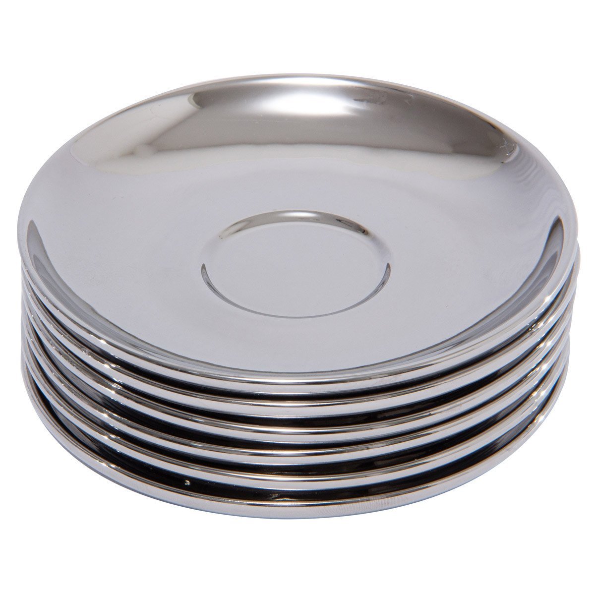 Jogo De Xícaras Luxo Para Café Com Pires E Suporte Wolff Versa 90ml 6 Peças Preto e Prata - Ela Decora