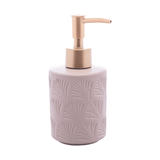Jogo para Banheiro Leaf em Ceramica Nude 2 Peças - Ela Decora