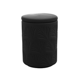 Jogo para Banheiro Leaf em Ceramica Preto 2 Peças - Ela Decora