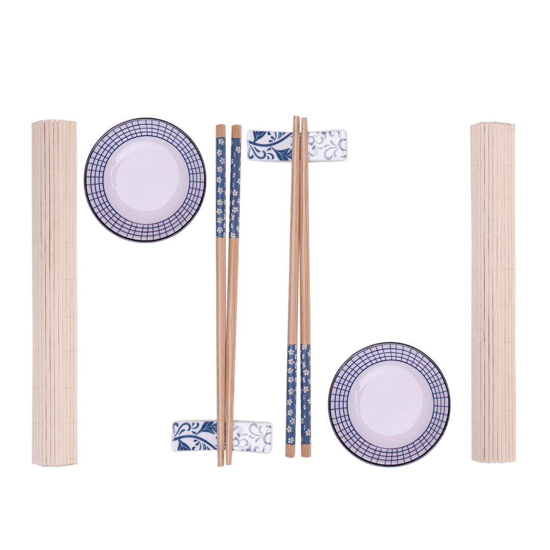 Jogo para Sushi em Bambu Sakai 8 Peças - Ela Decora