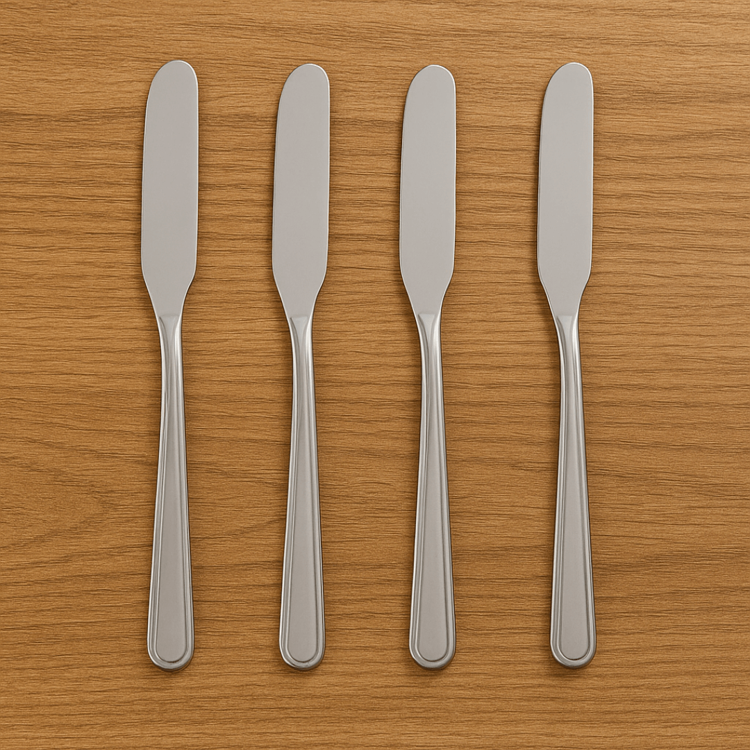 Jogo 4 Espatulas para Aperitivos de Inox 15cm