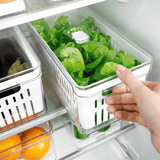 Kit 2 Organizadores Clear Fresh com Cesto 5 Litros - Ela Decora