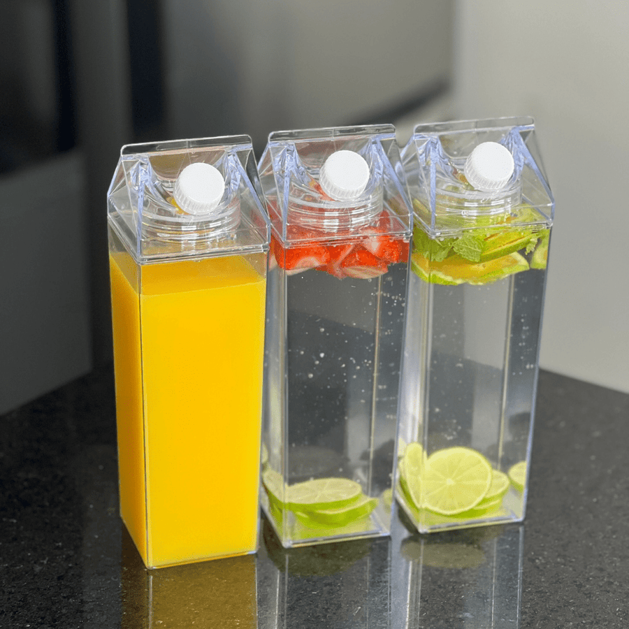 Kit 3 Garrafas para Bebidas Decorativa My Box 1 Litro - Ela Decora