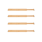 Kit 4 Divisórias de Gaveta Ajustável Super Resistente em Bambu - Ela Decora