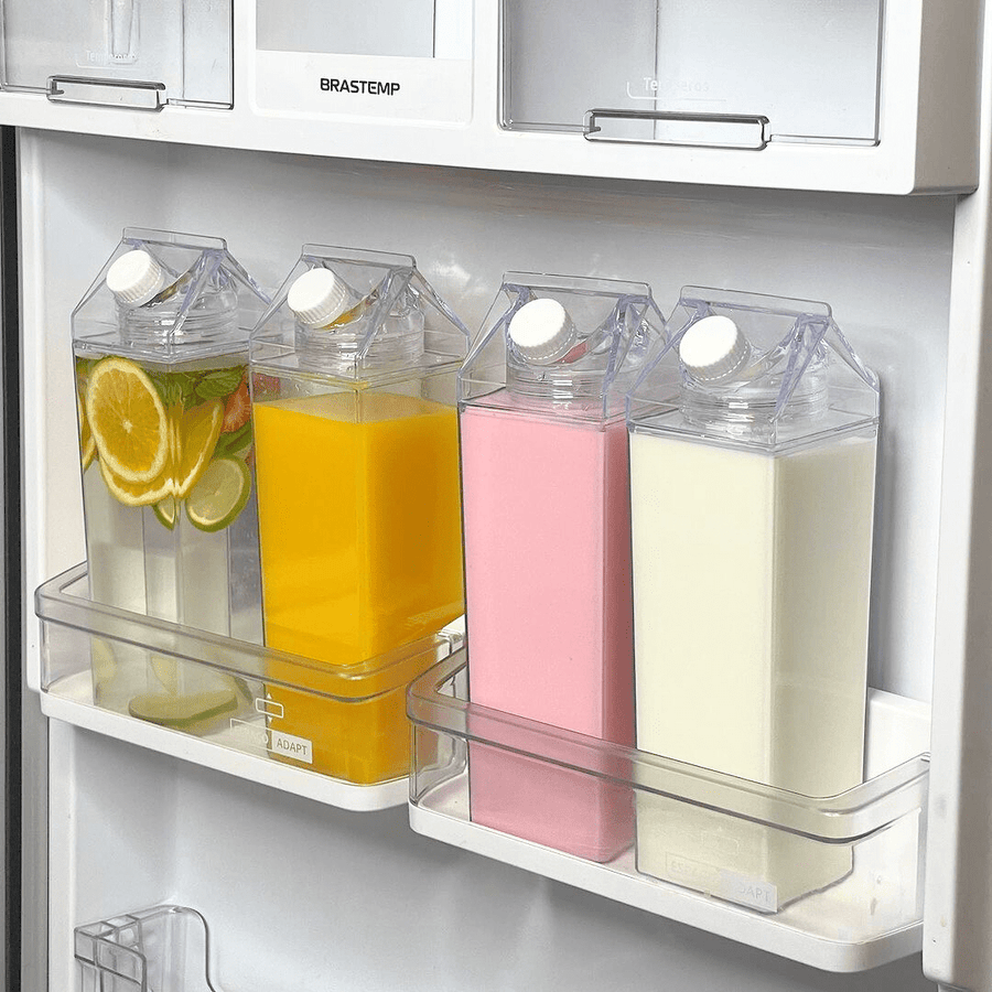 Kit 4 Garrafas para Bebidas Decorativa My Box 1 Litro - Ela Decora