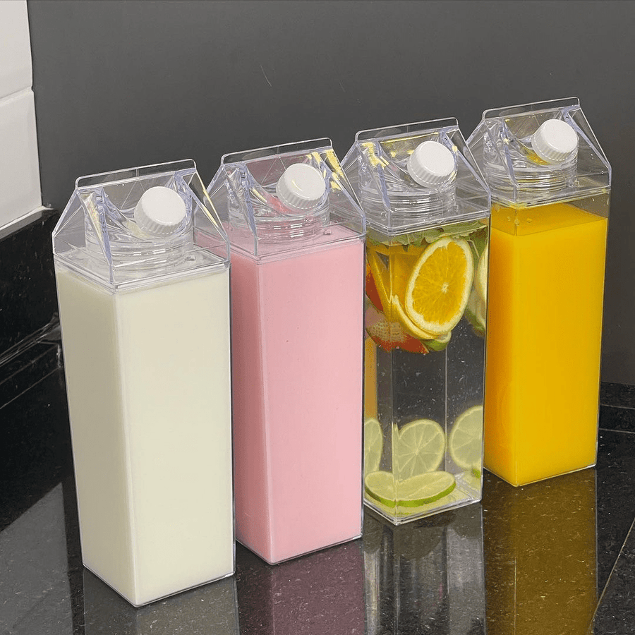 Kit 4 Garrafas para Bebidas Decorativa My Box 1 Litro - Ela Decora