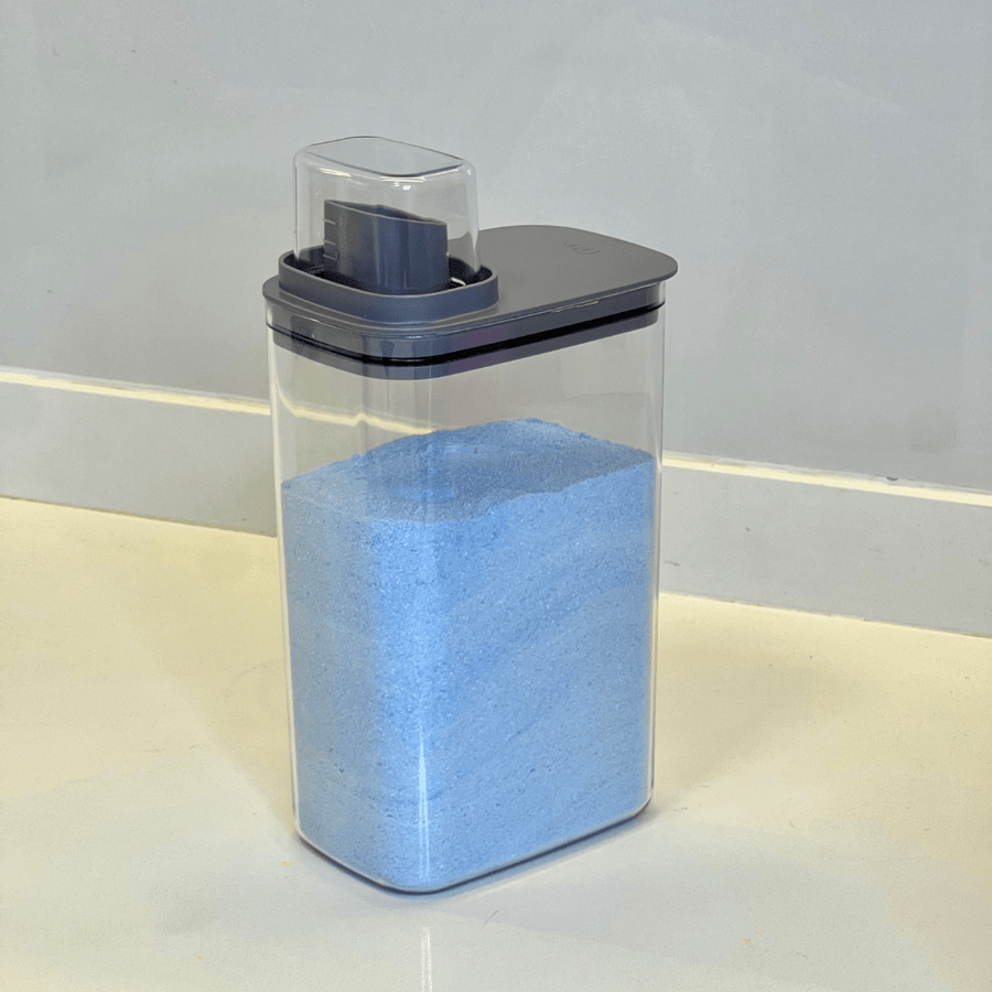 Kit 4 Potes Herméticos Flow Chumbo com Copo Medidor 2,3 Litros - Ela Decora