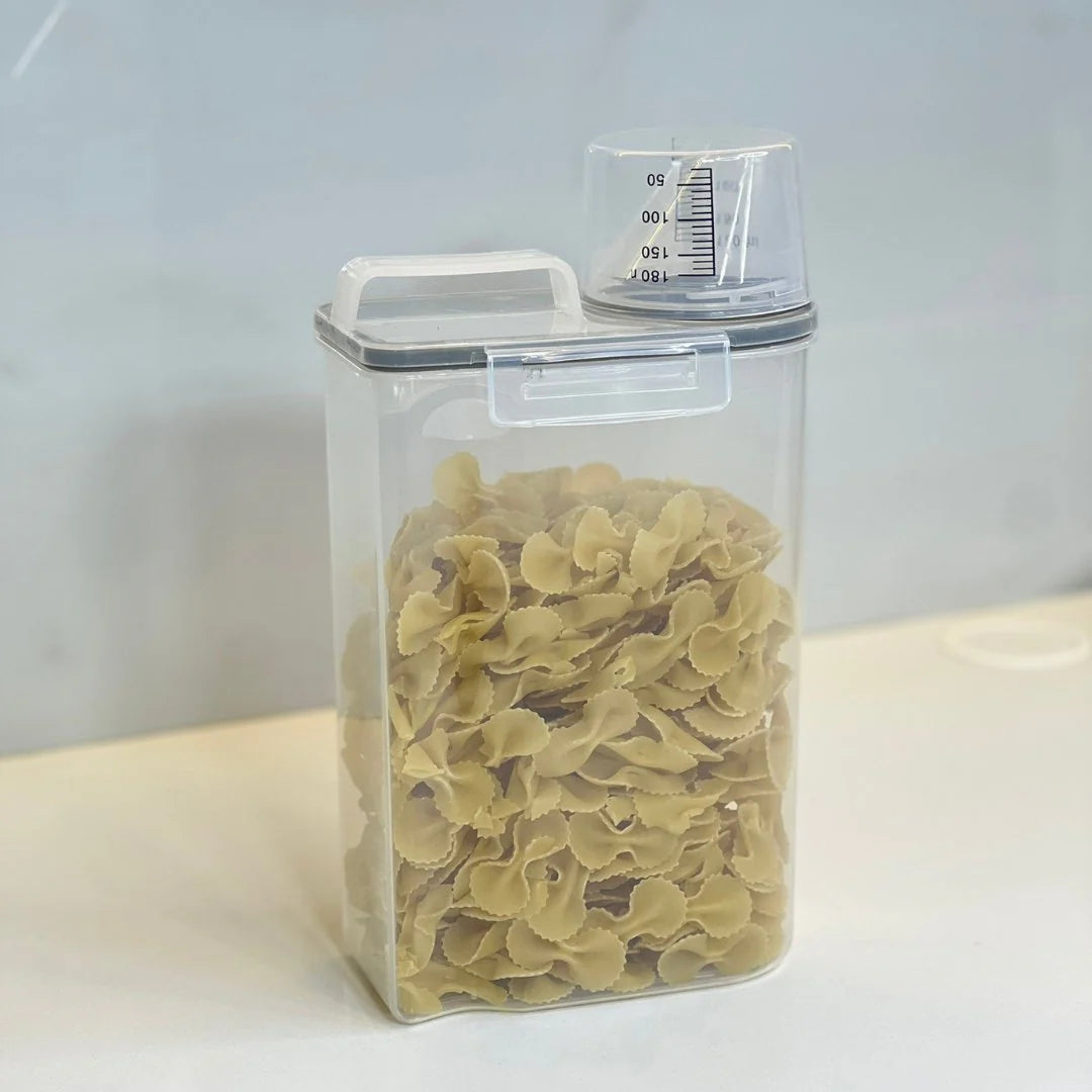 Kit 5 Potes Herméticos com Copo Medidor 2,5 Litros