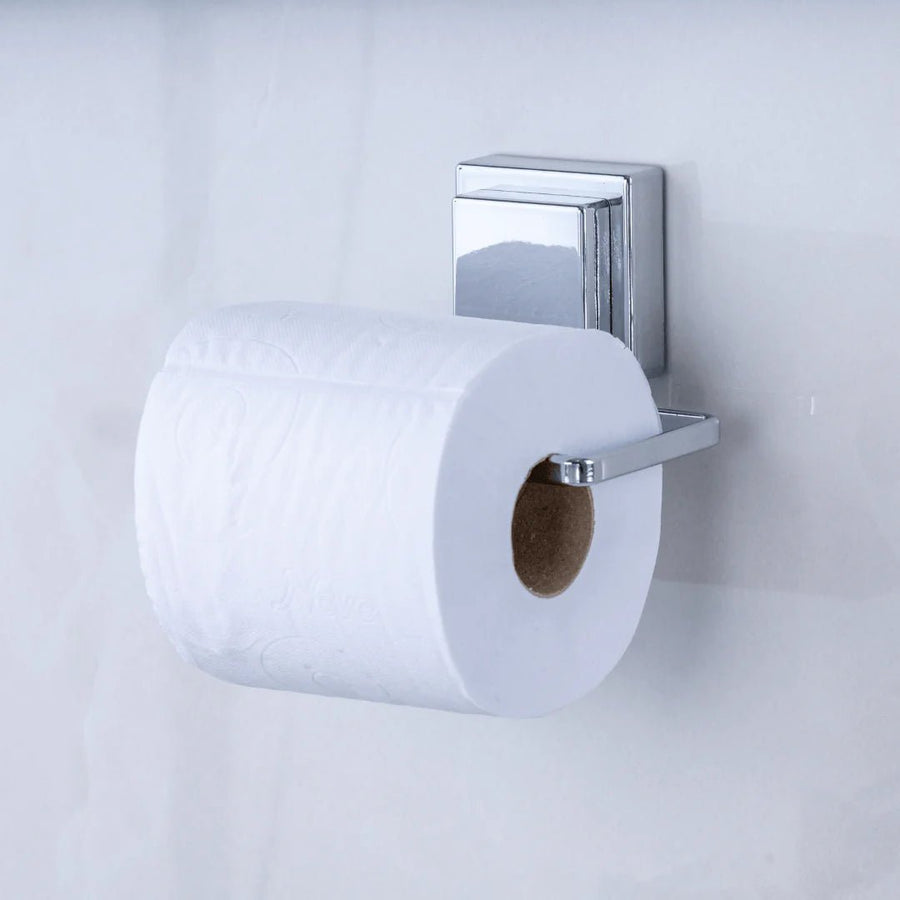 Kit Acessórios para Banheiro de Ventosa Cromado3 Peças - Ela Decora