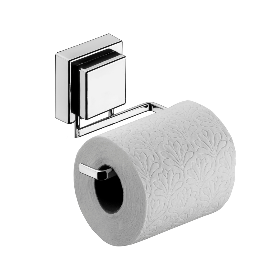 Kit Banheiro Acessórios com Fixação Ventosa Cromado 3 Peças - Ela Decora