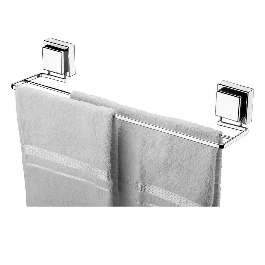 Kit Banheiro Acessórios Fixação Ventosa Cromado 3 Peças - Ela Decora