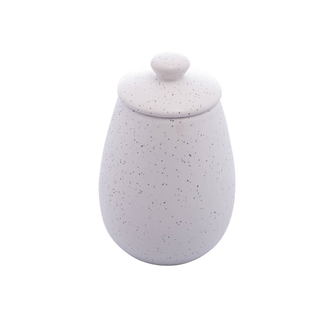 Kit Banheiro Granilite em Cerâmica Branco 2 Peças - Ela Decora