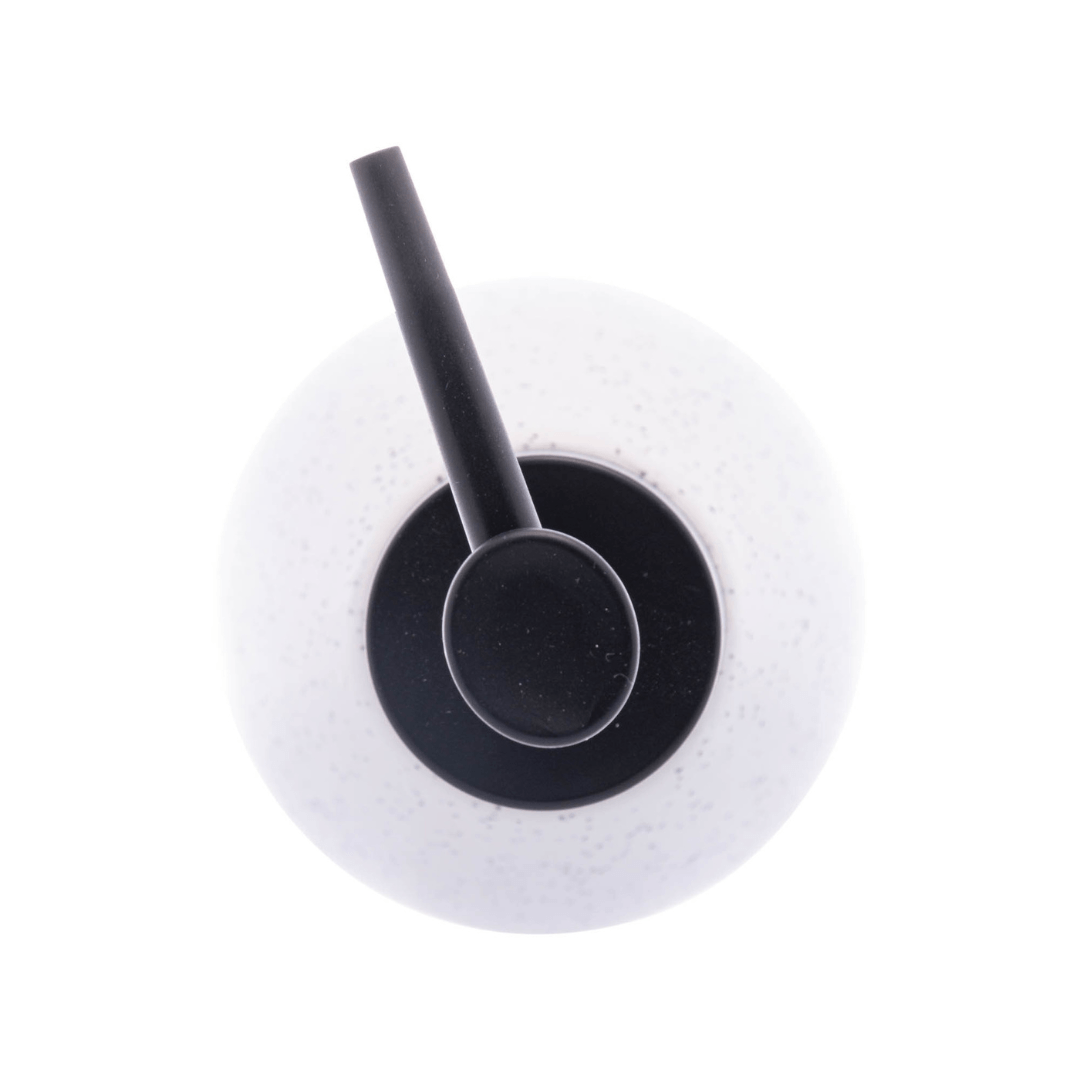 Kit Banheiro Granilite em Cerâmica Branco 2 Peças - Ela Decora