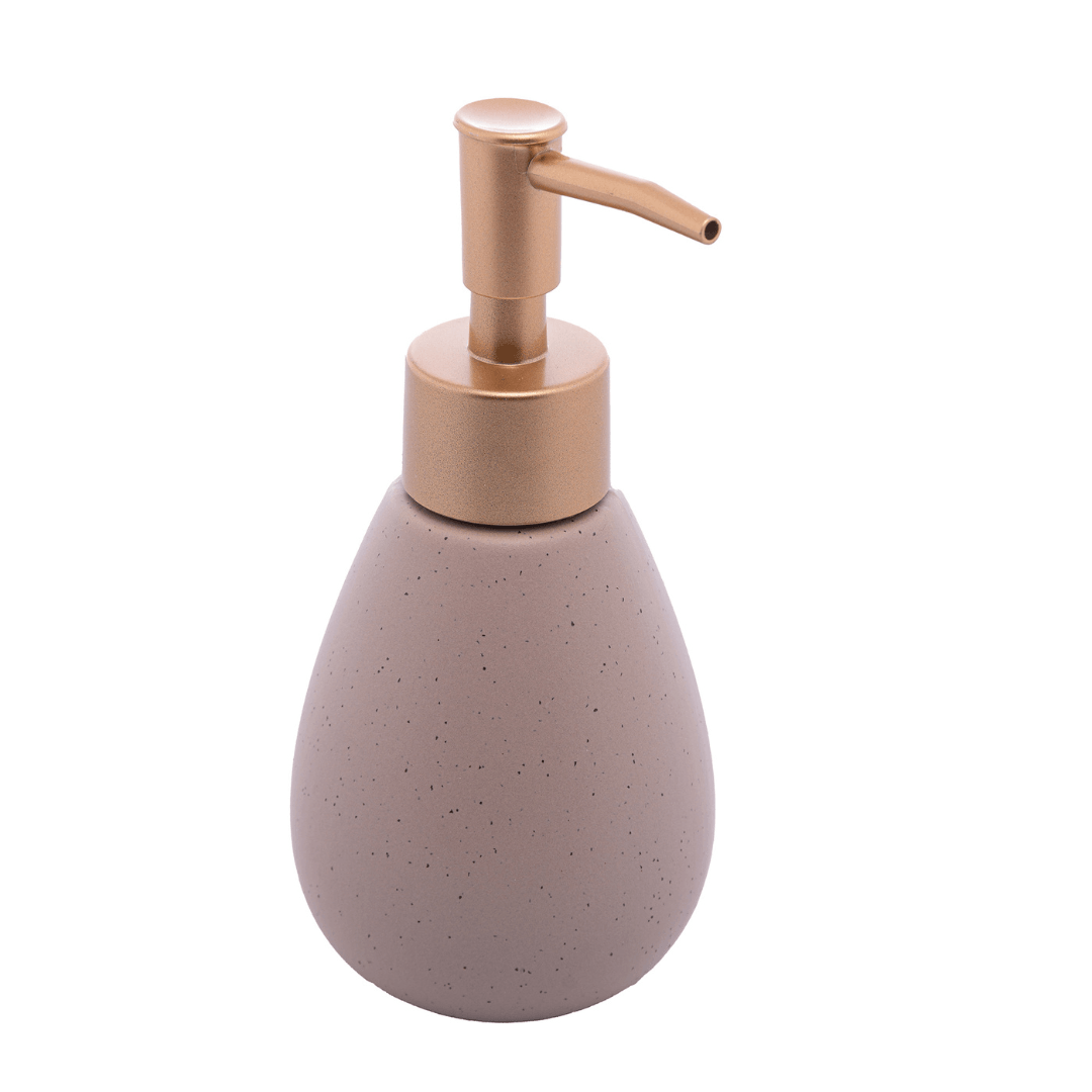 Kit Banheiro Granilite em Cerâmica Nude 2 Peças - Ela Decora