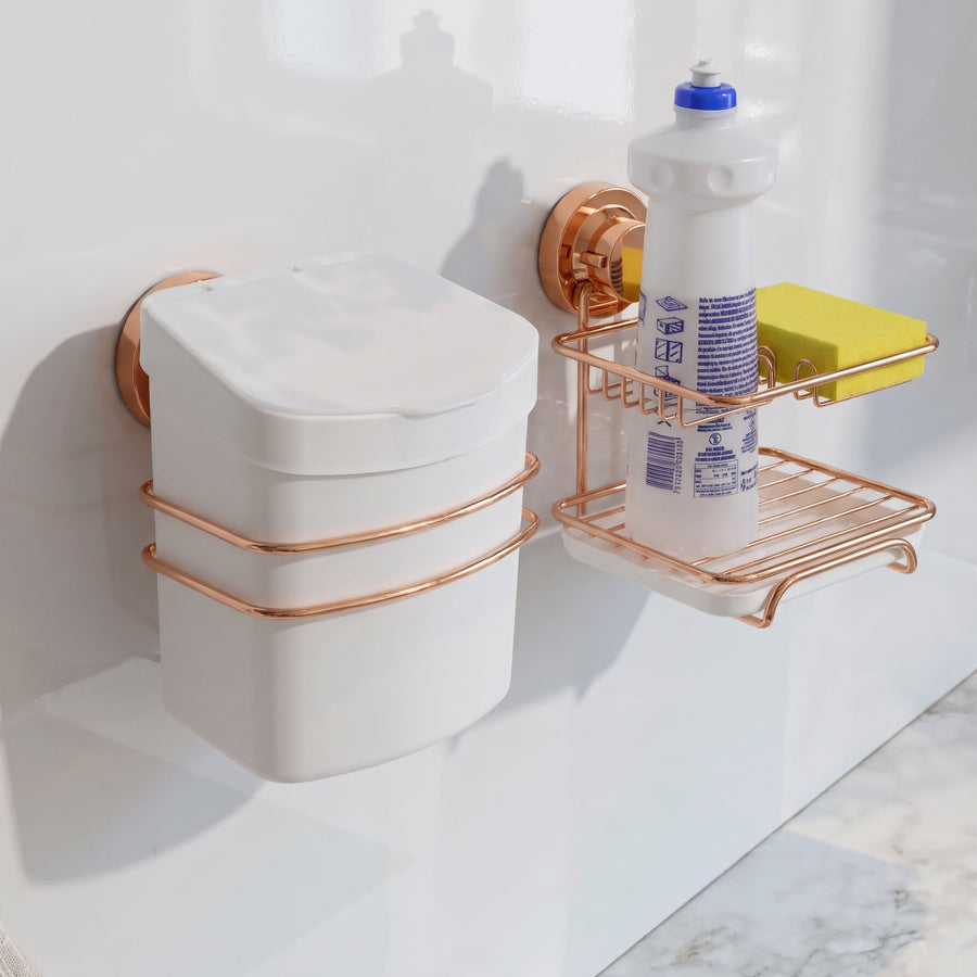 Kit Cozinha Organizada Rose Gold 2 Peças