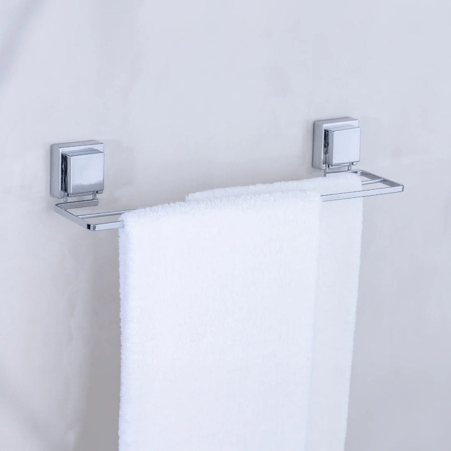 Kit de Banheiro de Ventosa Cromado 4 Peças - Ela Decora