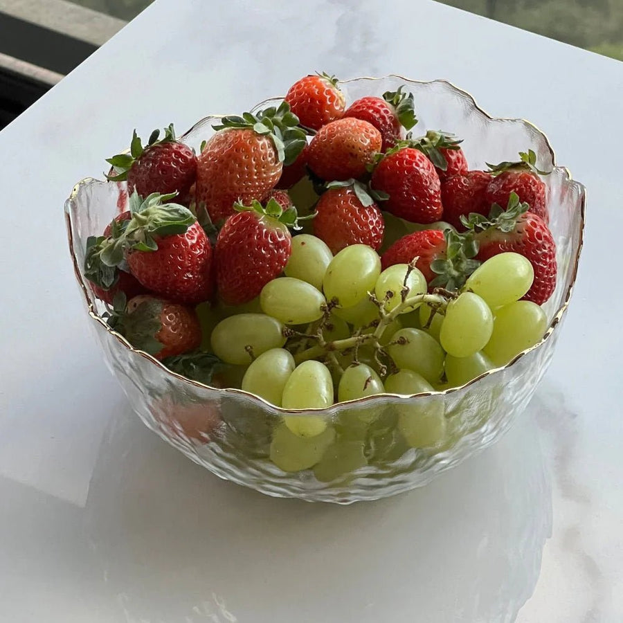 Kit Fondue 11 Peças com Bowl de Cristal Martelado - Ela Decora