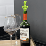 Kit Marca Taça com Rolha de Vinho Drinking Buddy 7 Peças - Ela Decora