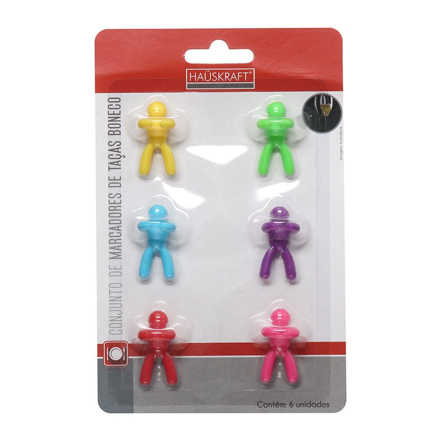 Kit Marca Taça de Silicone 6 Peças - Ela Decora