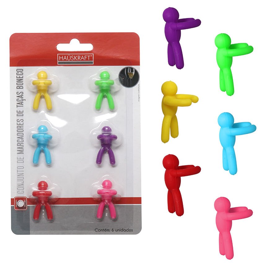 Kit Marca Taça de Silicone 6 Peças - Ela Decora