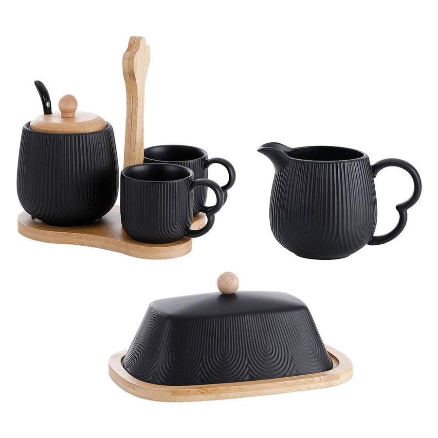 Kit Mesa Café Oásis Preto 3 Peças