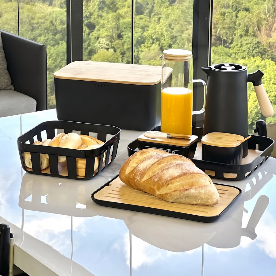 Kit Mesa Posta Lume Preto 4 Peças