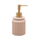 Kit para Banheiro em Cerâmica Stripes Nude 2 Peças - Ela Decora