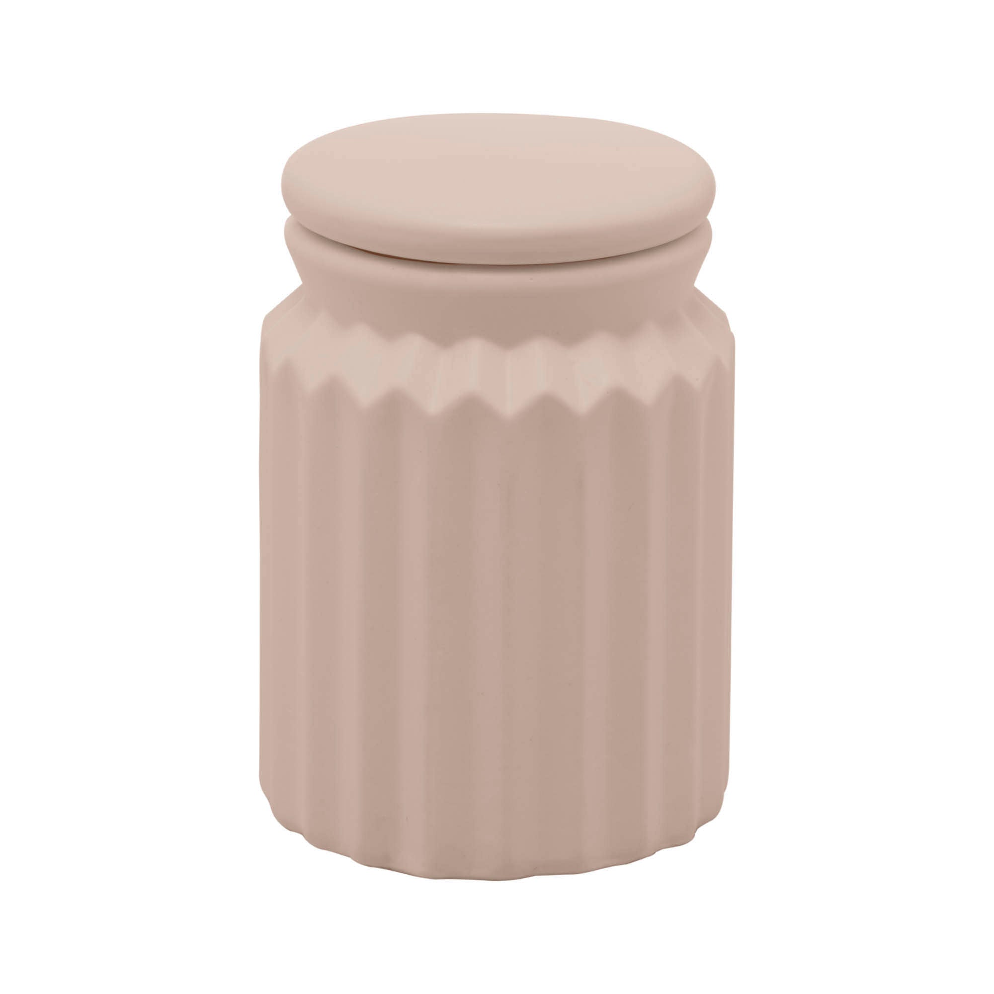 Kit para Banheiro em Cerâmica Stripes Nude 2 Peças - Ela Decora