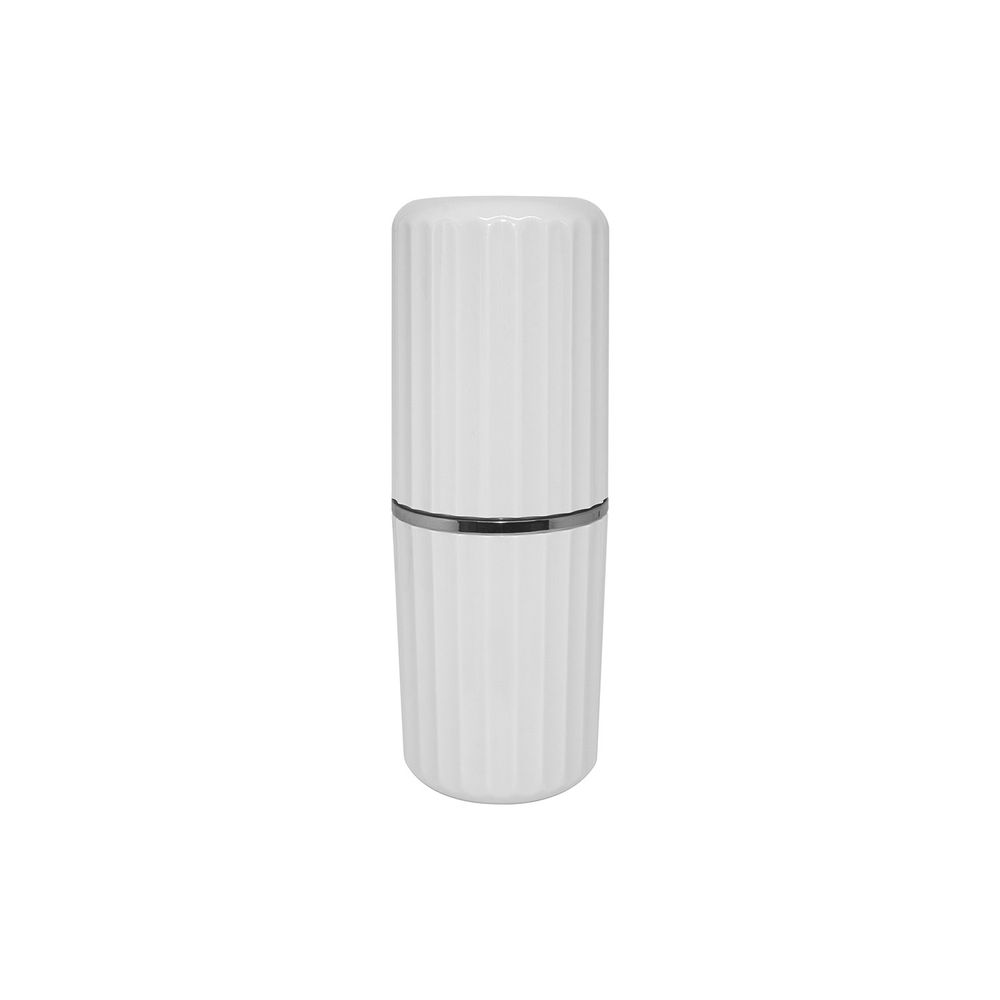 Kit para Banheiro Groove Branco - 3 Peças - Ela Decora